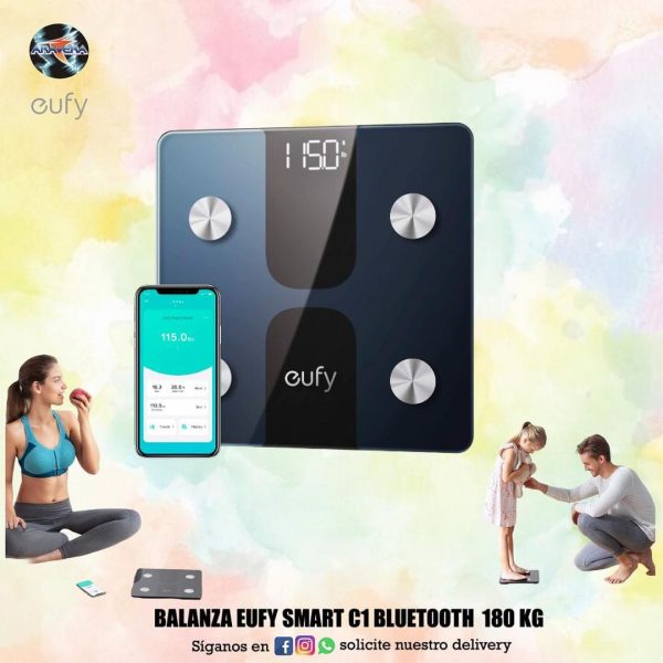 Balanza Eufy smart C1 Bluetooth 180 kg 🦵💪🧔👩‍🦱👱‍