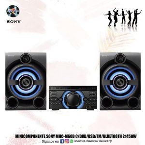 Minicompot Sony MHC-M60D c/dvd/usb/fm/Bluetooth 21450W 🎼