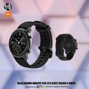 Reloj Xiaomi Amazfit GTR Lite A1922 negro âŒšï¸�ðŸ“±ðŸ“²