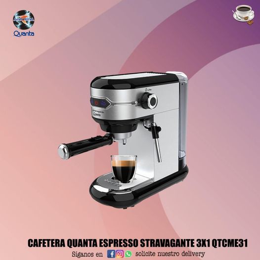 Cafetera Quanta Expresso Quanta Multi-Capsulas QTCMC31 roja expreso