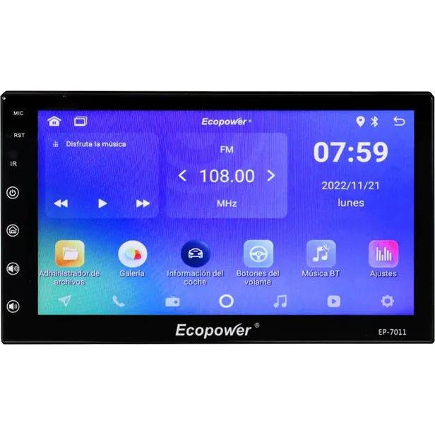 AUTORADIO ECOPOWER 7" EP-7011 WIFI/BT/FM - Imagen 2