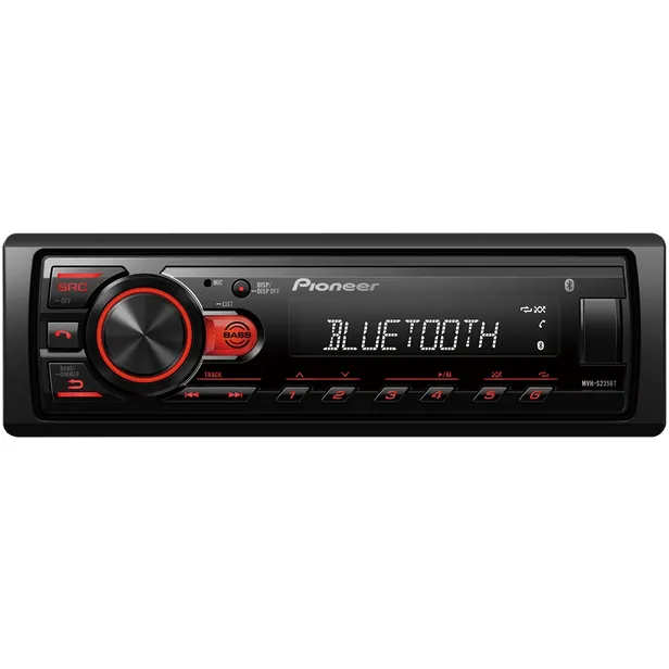 AUTORADIO PIONEER MVH-S235BT SIN LECTOR ROJO USB - Imagen 2