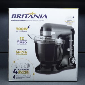 Batidora Planetaria Britania BBP760P 700W Negra – 220V