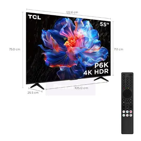 TV LED TCL 55" 55P6K SMART UHD 4K GOOGLE TV - Imagen 2
