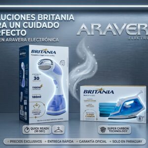 PLANCHA A VAPOR VERTICAL BRITANIA BVP02L 1100W