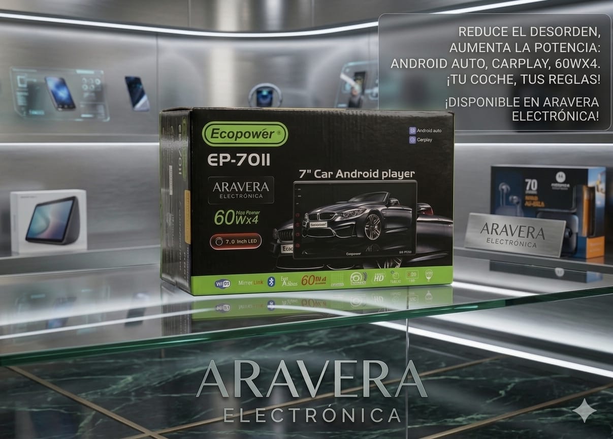 AUTORADIO ECOPOWER 7" EP-7011 WIFI/BT/FM