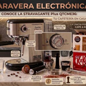 CAFETERA QUANTA ESPRESSO QTCME36 5 EN 1 STRAVAGANTE