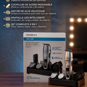 CORTAPELO XION XI-HAIR6X1 6 EN 1 RECARGABLE