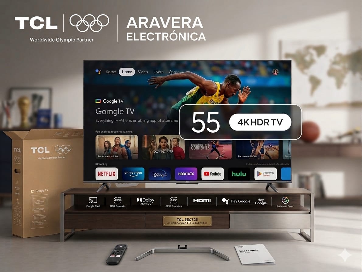 TV LED TCL 55" 55P6K SMART UHD 4K GOOGLE TV
