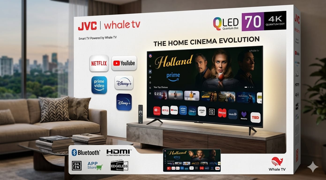 TV QLED JVC 70" LT-70NQ7165U SMART UHD