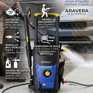 HIDROLAVADORA MICHELIN MPX19EHDS 1900W 2 VELOCIDADES