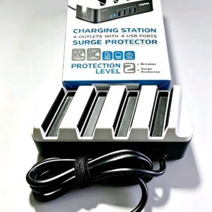 TOMACORRIENTE FORZA FSP-4412USB CON SOPORTE 4 USB Y 4.8A