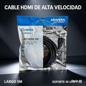 CABLE QUANTA FIBRA OPTICAL 5 MTS QTCOD05 HDMI