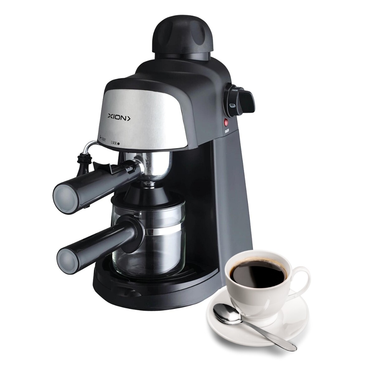 CAFETERA EXPRESSO XION XI-CM15 2 A 4 TAZAS 800W - Imagen 2