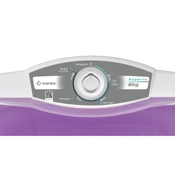 LAVARROPA WANKE LIS 6 KG LILA LWLI060T SUPER LIS - Imagen 2