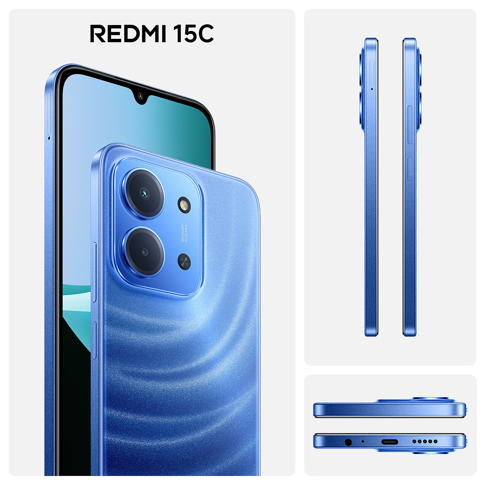 CELULAR XIAOMI REDMI 15C 4GB/128GB AZUL - Imagen 2