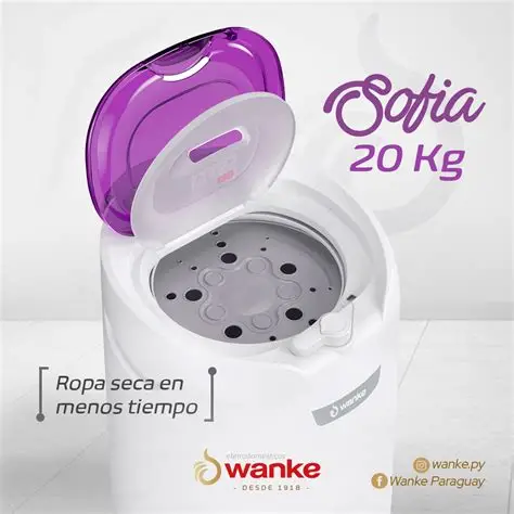 CENTRIFUGADORA WANKE SOFIA 20KG BORDO PREMIUM - Imagen 2