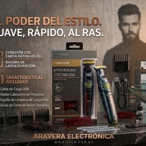 AFEITADORA XION XI-HAIRONE RECARGABLE