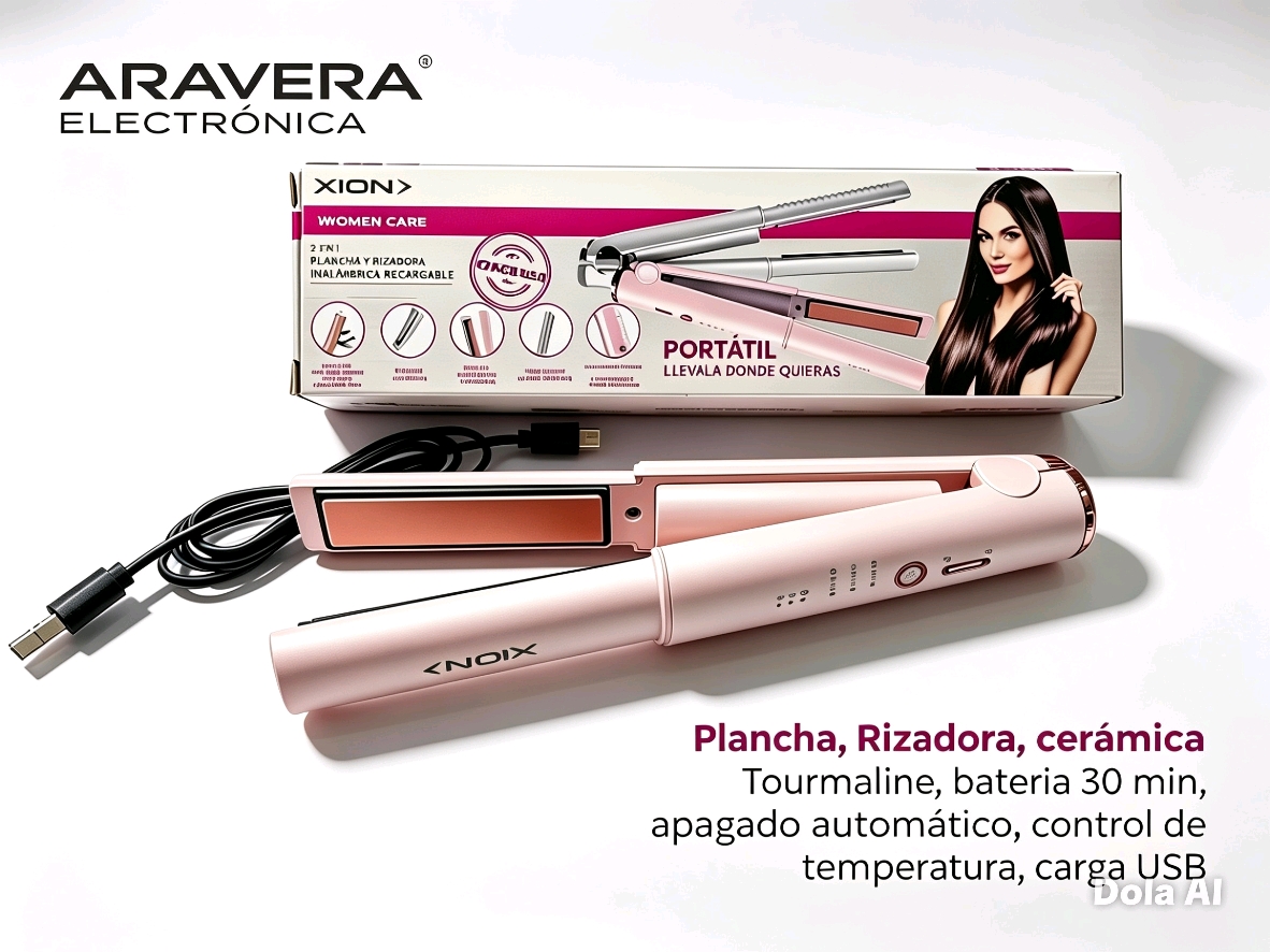 PLANCHITA MINI XION XI-LOOK 2 EN 1 ROSADO