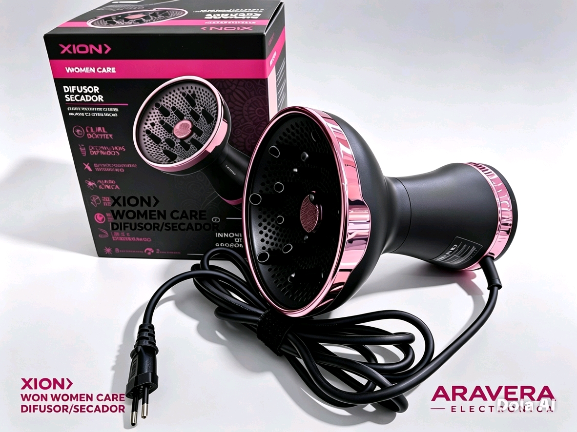 SECADOR XION DIFUSOR XI-MASTERCURL 900W NEGRO/ROSA