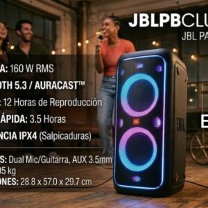 PARLANTE JBL PARTYBOX CLUB 120 BLUETOOTH