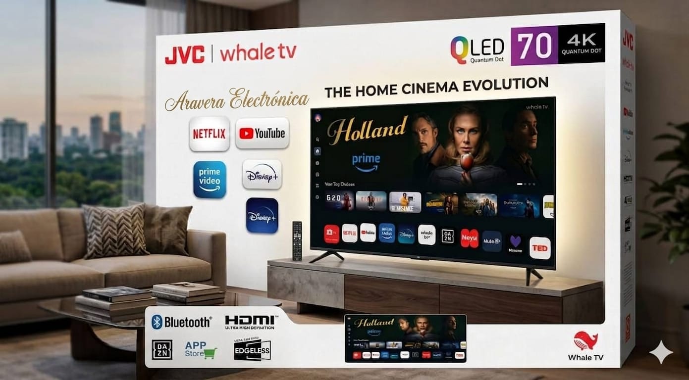 TV QLED JVC 70" LT-70NQ7165U SMART UHD