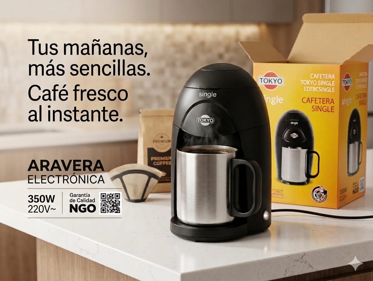 CAFETERA TOKYO PERSONAL SINGLE CON TAZA