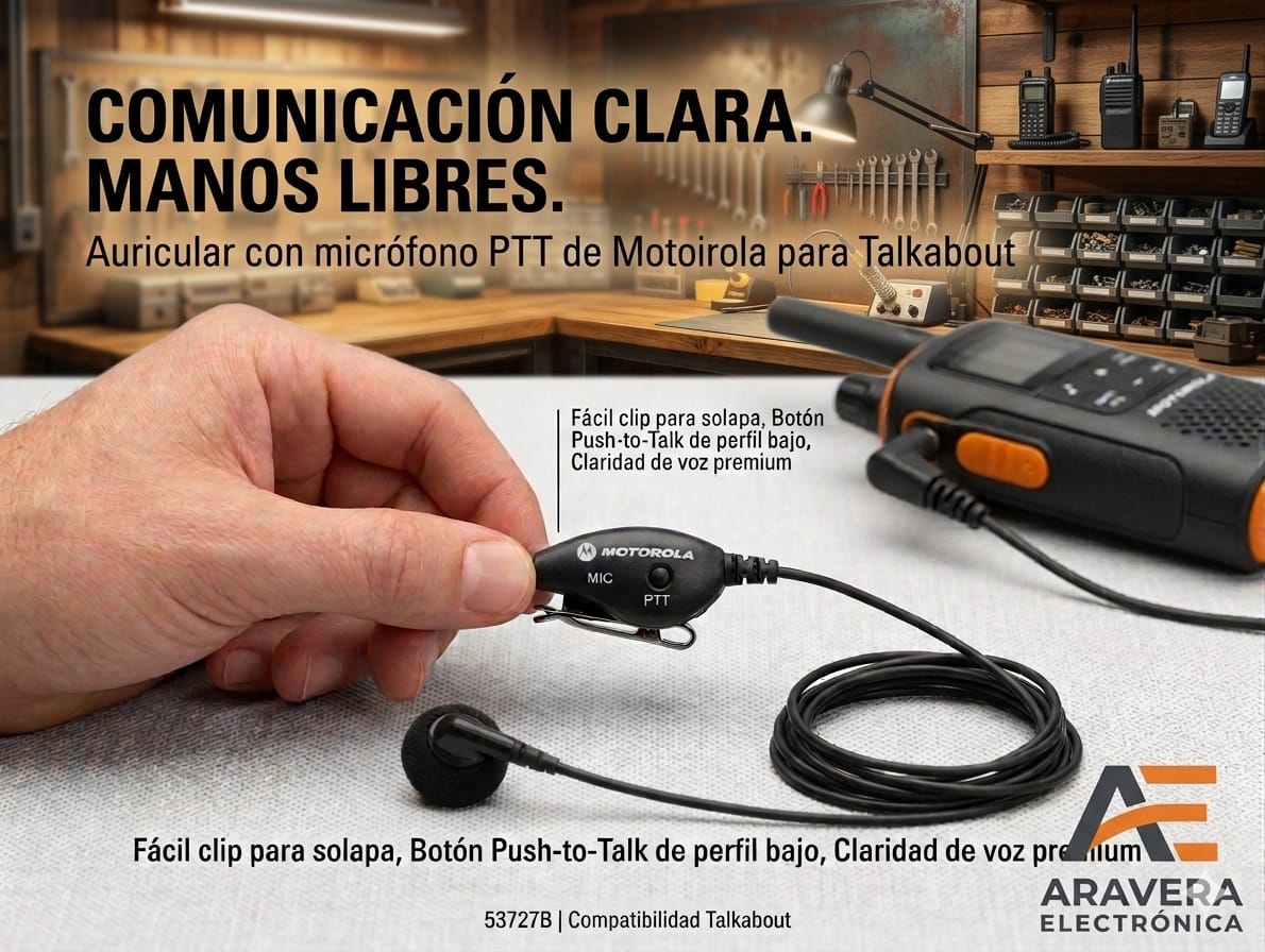 AUDIFONO MOTOROLA 53727 CON MICROFONO PTT