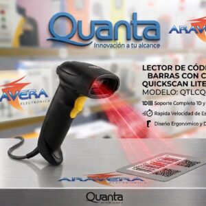 LECTOR DE CODIGO BARRA QUANTA QTLCQ100 CON CABLE