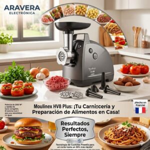 MOLEDOR DE CARNE MOULINEX HV8 PLUS 2000W 4 EN 1