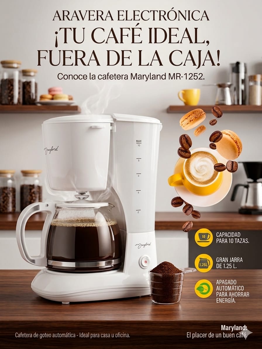 CAFETERA MARYLAND MR-1252 10 TAZAS