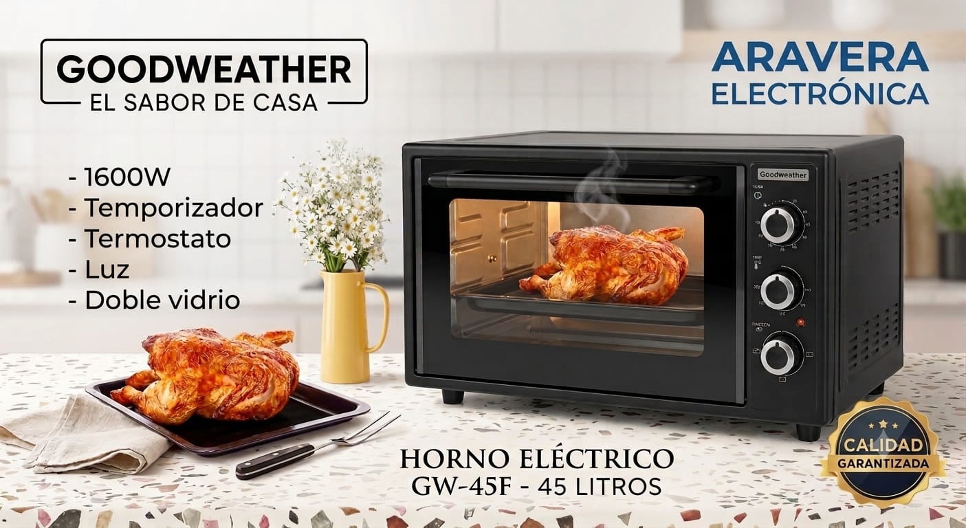 HORNO GOODWEATHER 45 LTS GW-45F CON LUZ