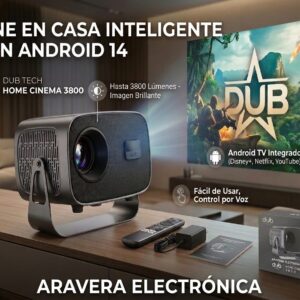 PROYECTOR DUB DB38STD HOME CINEMA 3800 HDMI ANDROID