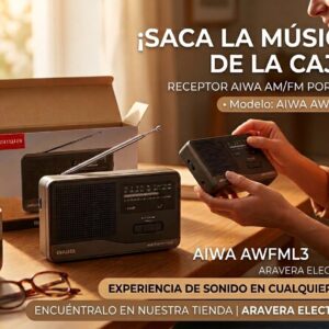 RADIO AIWA AW-AWFML3X AM/FM MEDIANO