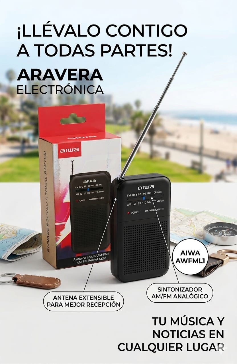 RADIO AIWA AW-FML1 AM/FM PEQUEÑO