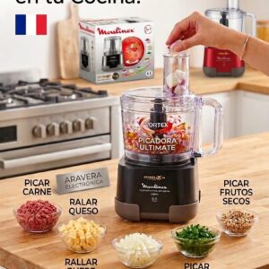 PICADORA MOULINEX MOD 1-2-3 DP810855 NEGRO 1000W