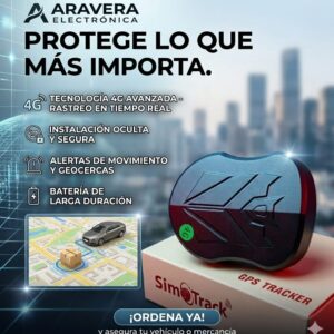 GPS TRACKER SINOTRACK PARA VEHICULO GPS/SMS 10000 MAH