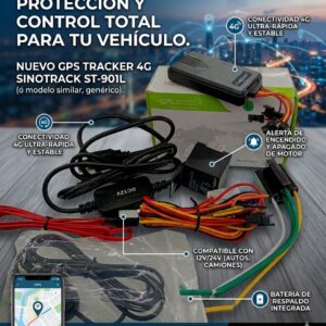 GPS TRACKER SINOTRACK P/VEHICULO RASTREADOR