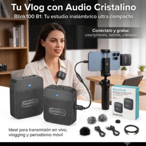 MICROFONO SARAMONIC WIRELESS BLINK100 B1 PARA CAMARA