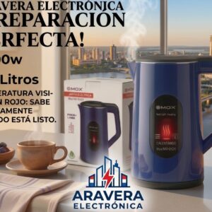 JARRA ELECTRICA MOX MO-EK24 3 LTS. AZUL 2000W