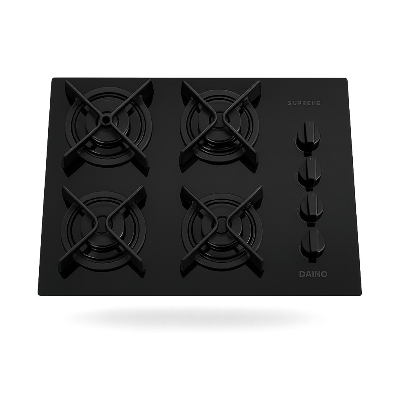 ANAFE DAKO GLASS 4 HORNALLAS COOKTOP A GAS CON ENCENDIDO
