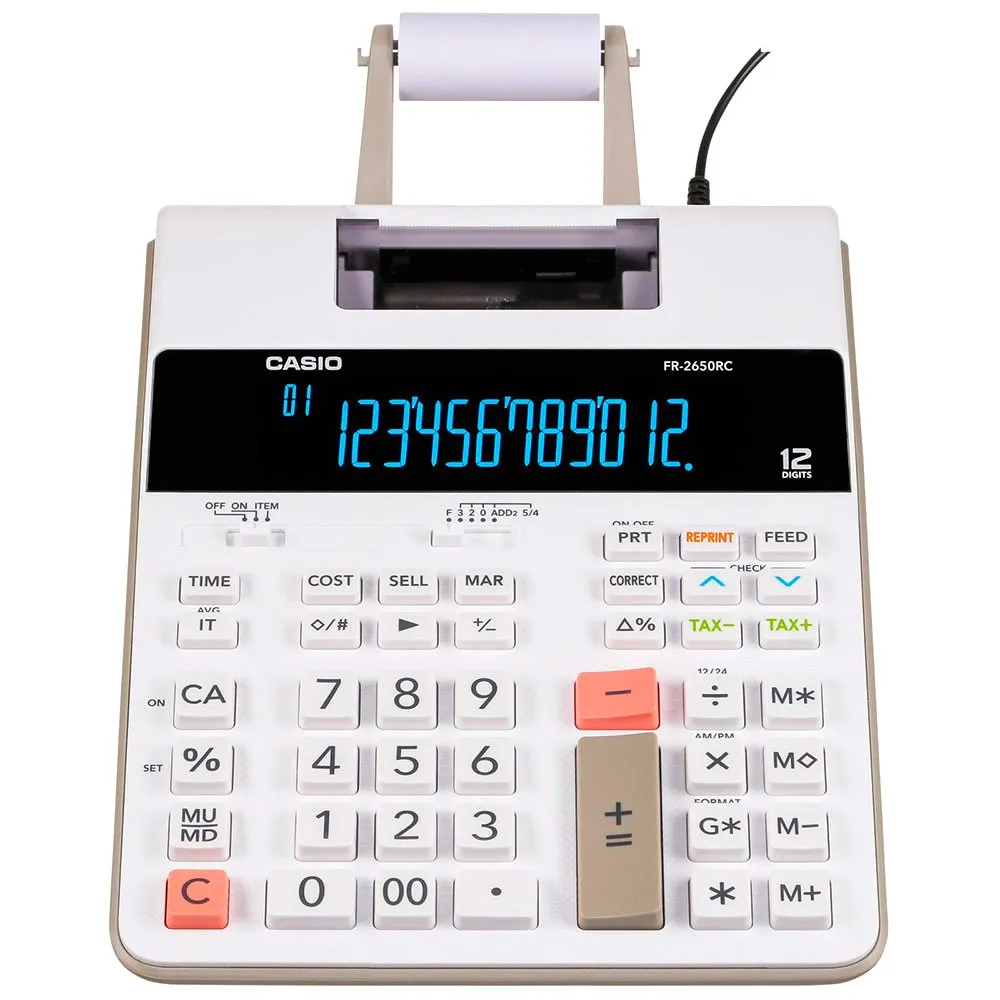 CALCULADORA CASIO FR-2650RC BLANCO - Imagen 2