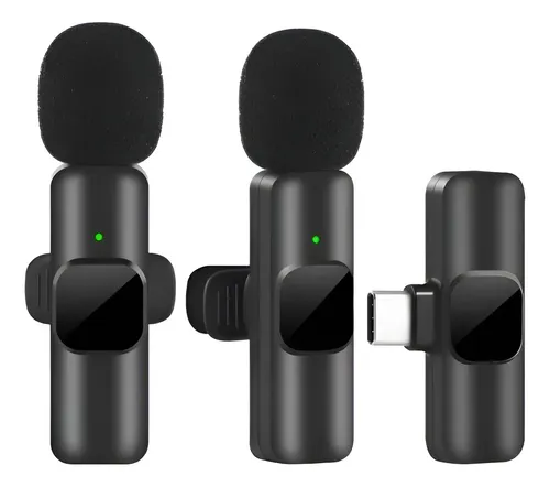 MICROFONO K9 DUAL INALAMBRICO TIPO C - Imagen 2