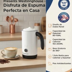 ESPUMADOR DE LECHE WESTINGHOUSE WKMF651WH BLANCO