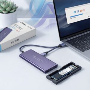 GAVETA SATE AX-203S PARA SSD M.2 USB 3.0
