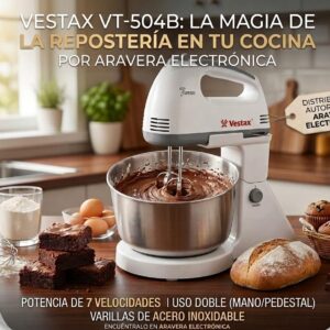 BATIDORA VESTAX VT-504B 3.5 LTS CON BOLS 7 VELOCIDADES