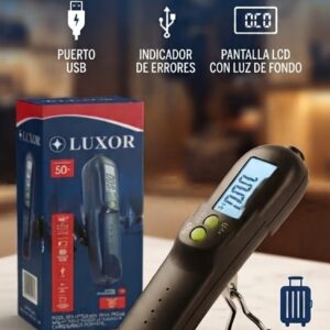 BALANZA LUXOR LX-932 COLGANTE PARA MALETA HASTA 50KG