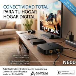 SWITCH TP-LINK TL-WA890EA 4 PUERTOS G-LAN
