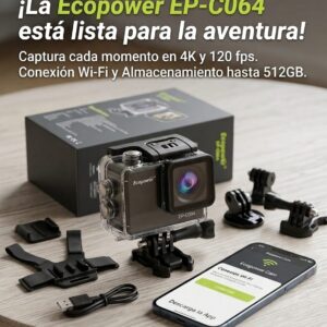 CAMARA GOPRO ECOPOWER EP-C064 SPORTS 4K