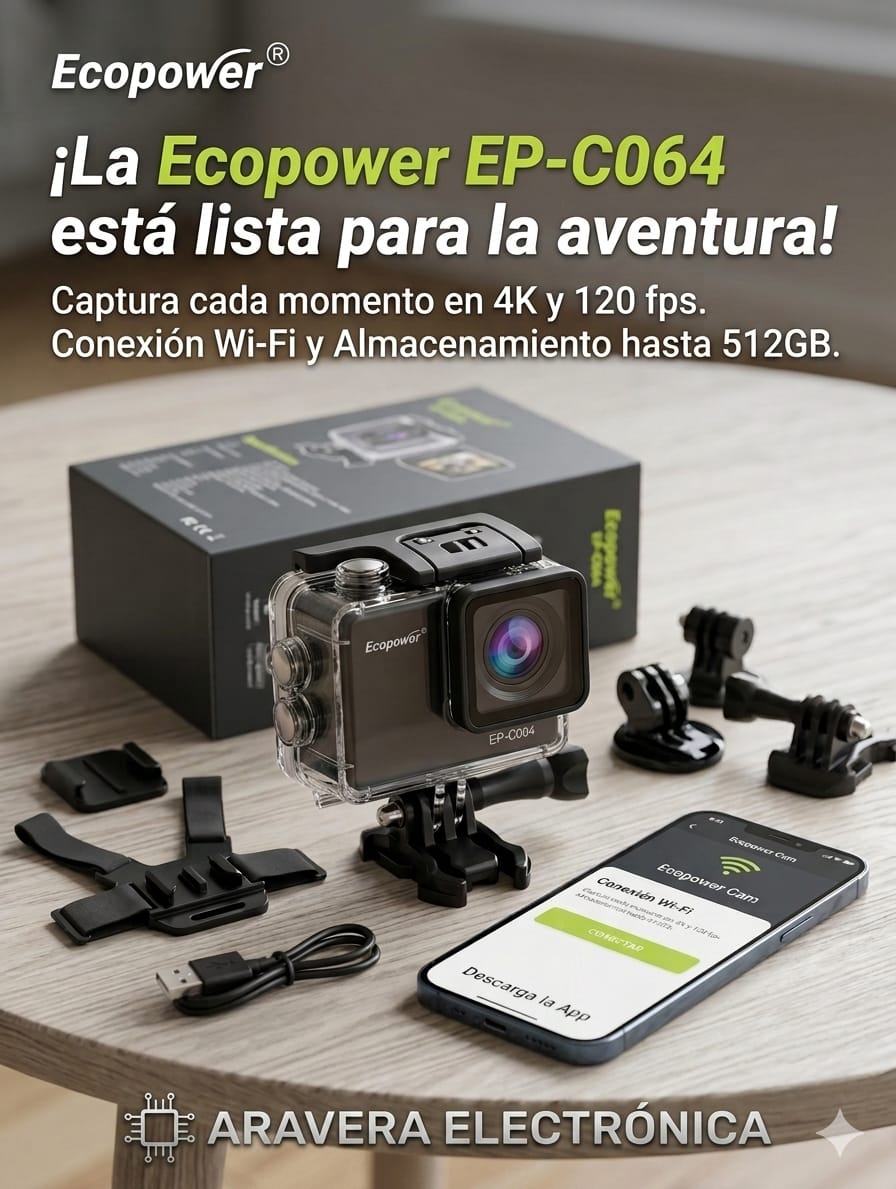 CAMARA GOPRO ECOPOWER EP-C064 SPORTS 4K